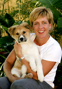 Photo of Whitney Wolff with her dog
