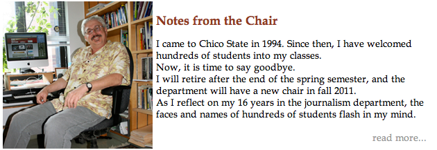 Notes from the Chair