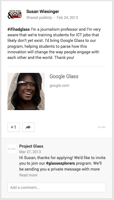 Google Glass post