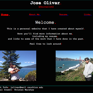 Jose Olivar Web Resume