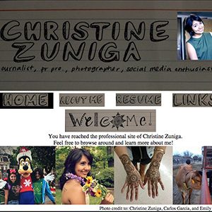 Christine Zuniga Web Resume
