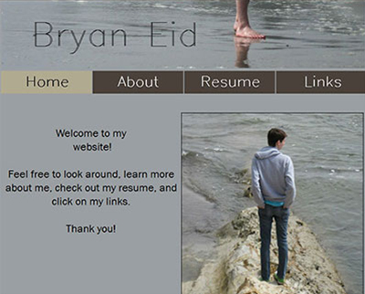 Bryan Eid's Web Resume