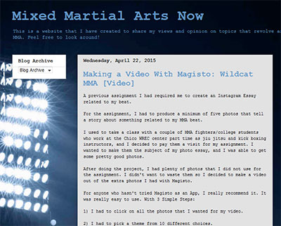 Jose Olivar's Mixed Martial Arts Blog