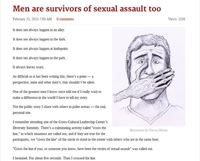 The Orion's blog post about male survivors of sexual assault