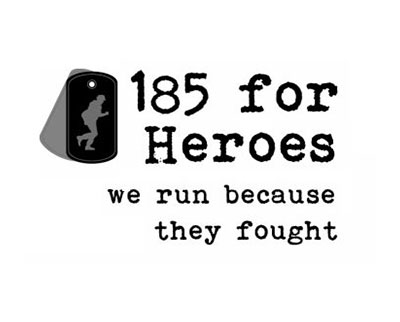 185 For Heroes Logo
