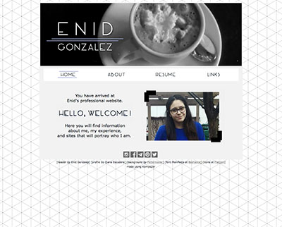 Enid Gonzalez' Web Resume