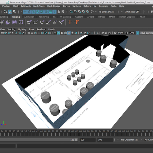 A screenshot of the redesign of Ken Grossman's first warehouse in VR.