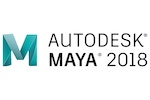 The logo for Autodesk Maya 2018